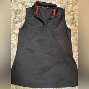G/FORE Camo Print Golf Polo Tank Size Small Black
